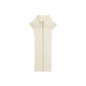 Veronica Beard Cream Cable Knit dickey